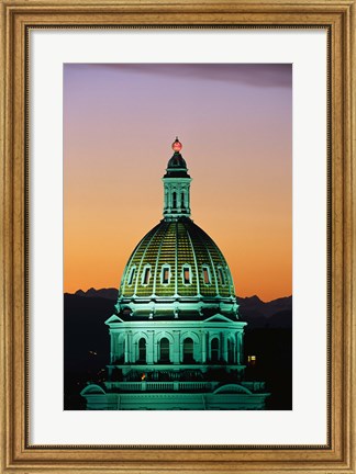Framed Colorado State Capitol Building Denver CO Print