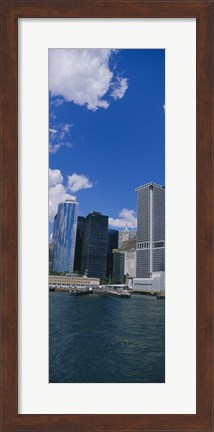 Framed Low angle view of skyscrapers, Manhattan Print