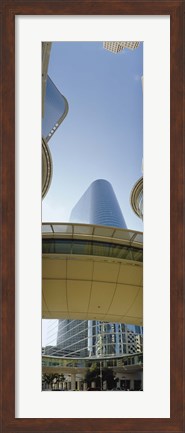 Framed Low angle view of buildings in a city, Enron Center, Houston, Texas Print