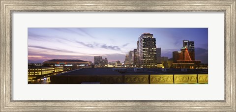 Framed Buildings at dusk, Phoenix, Arizona Print