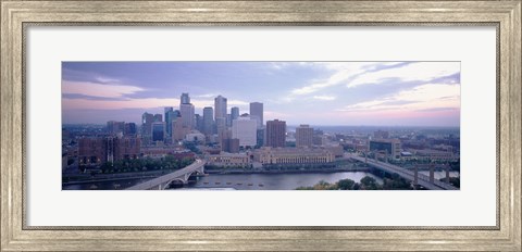 Framed Buildings In A City, Minneapolis, Minnesota, USA Print