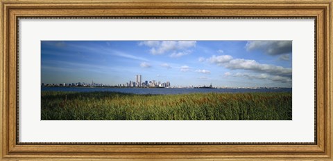 Framed Buildings at the waterfront, New Jersey, New York City, New York State, USA Print