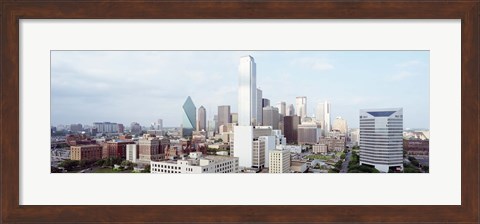Framed Dallas Skyline Print
