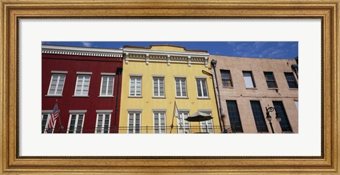 Framed Low angle view of buildings, French Market, French Quarter, New Orleans, Louisiana, USA Print