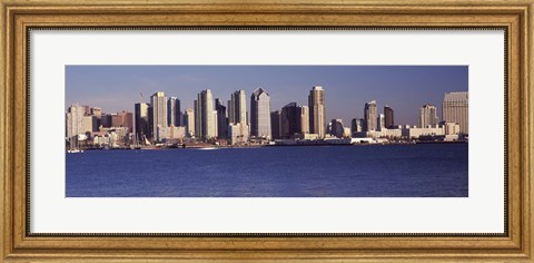 Framed San Diego skyline as Seen from the Water Print