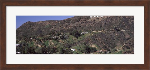 Framed Hollywood Hills, Hollywood, California Print
