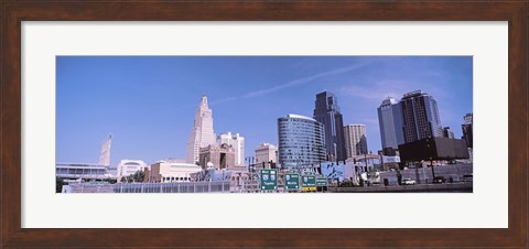 Framed Low angle view of downtown Kansas City Print