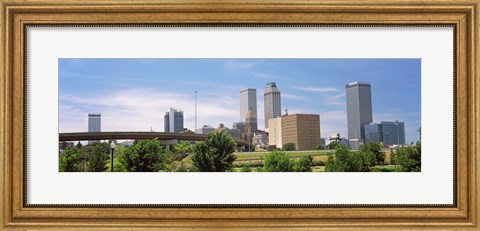 Framed Downtown Tulsa from Centennial Park, Oklahoma Print
