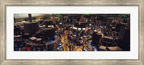 Framed Stock Exchange, NYC, New York City, New York State, USA Print