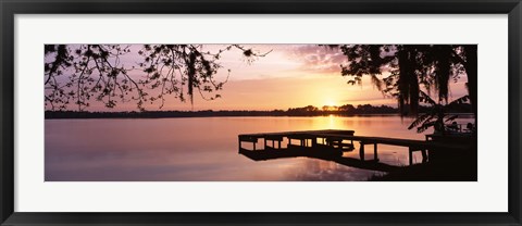 Framed Lake Whippoorwill, Sunrise, Florida Print