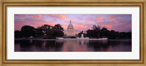Framed US Capitol at Dusk, Washington DC Print