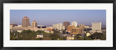 Framed Buildings in a city, Albuquerque, New Mexico, USA Print