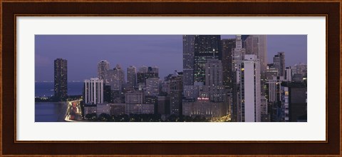 Framed Buildings in a city, Chicago, Cook County, Illinois, USA Print