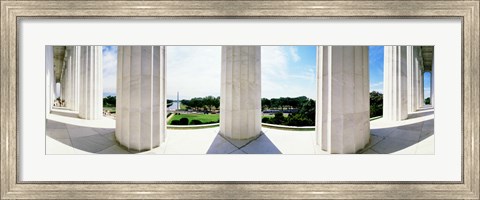 Framed Lincoln Memorial Columns, Washington DC Print