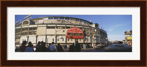 Framed Wrigley Field during the day, USA, Illinois, Chicago Print