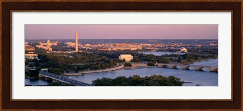 Framed Aerial, Washington DC, District Of Columbia, USA Print