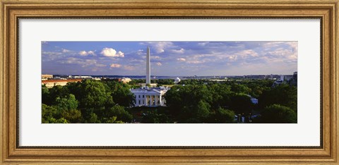 Framed Aerial View of White House, Washington DC Print