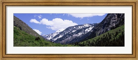 Framed Clouds over mountains, Little Cottonwood Canyon, Salt Lake City, Utah, USA Print