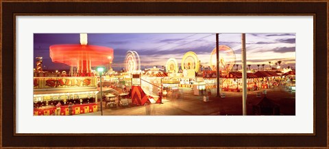 Framed Ferris wheel in an amusement park, Arizona State Fair, Phoenix, Arizona, USA Print