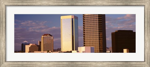Framed USA, Arizona, Phoenix, Cloudscape over a city Print