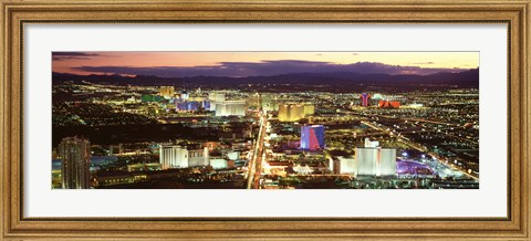 Framed Strip, Las Vegas Nevada, USA Print