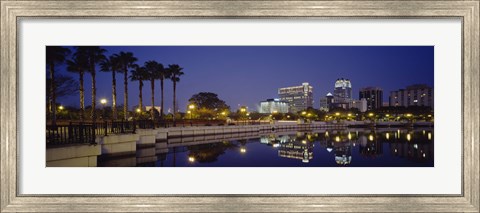 Framed Orlando waterfront, Florida Print
