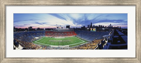 Framed Soldier Field Football, Chicago, Illinois, USA Print