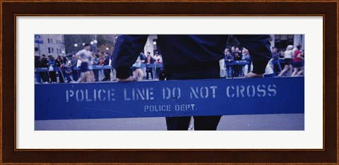 Framed Group of people running in a marathon, New York City, New York State, USA Print