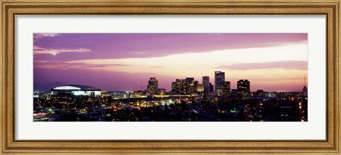 Framed Phoenix with Purple Sky Print
