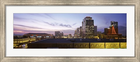 Framed Buildings at dusk, Phoenix, Arizona Print