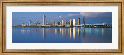 Framed San Diego from the Water Print