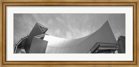 Framed Low Angle View Of A Building, Millennium Park, Chicago, Illinois, USA Print