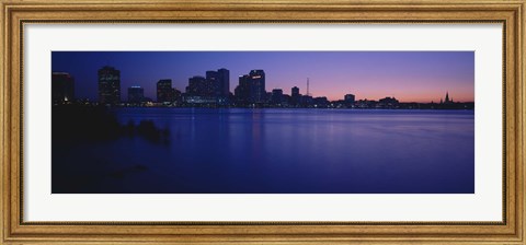 Framed Buildings at the waterfront, New Orleans, Louisiana, USA Print