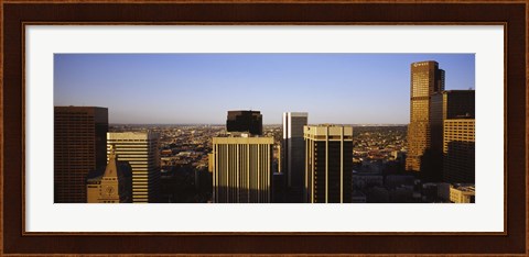 Framed Skyscrapers in a city, Denver, Colorado, USA Print