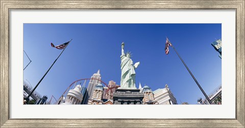 Framed Low angle view of a statue, Replica Statue Of Liberty, Las Vegas, Clark County, Nevada, USA Print