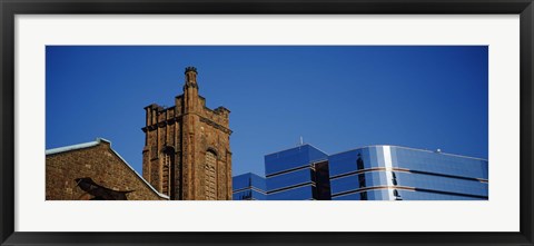 Framed High section view of buildings in a city, Presbyterian Church, Midtown plaza, Atlanta, Fulton County, Georgia, USA Print