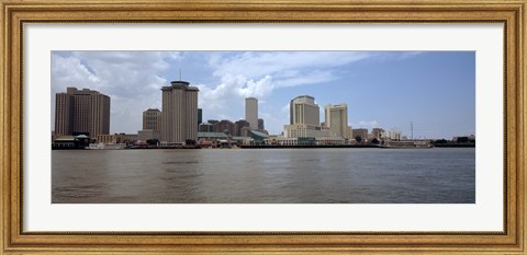 Framed Buildings along the waterfront New Orleans, Louisiana Print