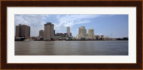 Framed Buildings along the waterfront New Orleans, Louisiana Print