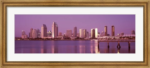 Framed City Skline View of San Diego Print