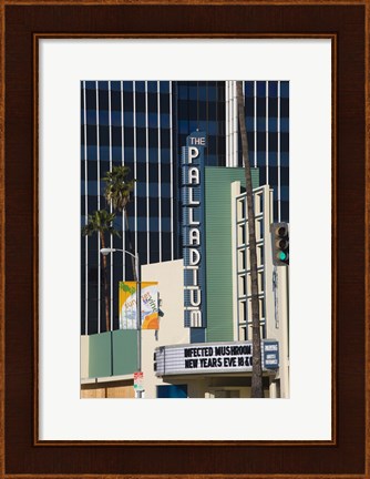 Framed Theater in a city, Hollywood Palladium, Hollywood, Los Angeles, California, USA Print