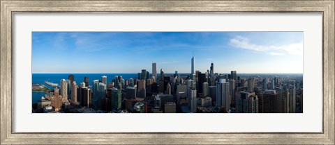 Framed Chicago Skyline, Illinois, 2010 Print