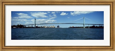 Framed Ambassador Bridge, Detroit Print