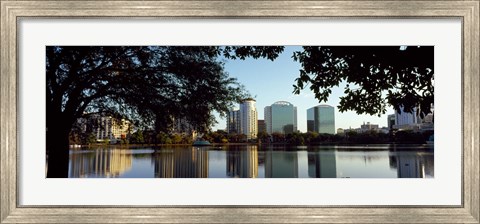 Framed Lake Eola, Orlando, Florida Print