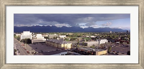 Framed Dark Skies Over Anchorage, Alaska Print