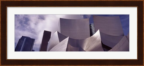 Framed Low angle view of Walt Disney Concert Hall, Los Angeles Print