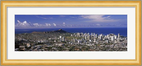 Framed Honolulu, Oahu, Honolulu County, Hawaii, USA 2010 Print