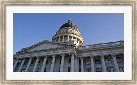 Framed Low angle view of the Utah State Capitol Building, Salt Lake City, Utah Print