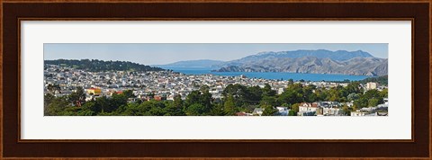 Framed High angle view of a city, Richmond District, Lincoln Park, San Francisco, California, USA Print