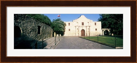 Framed Facade of a building, The Alamo, San Antonio, Texas Print