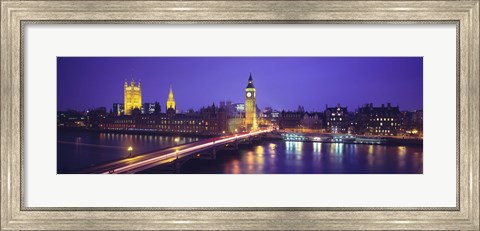 Framed England, London, Parliament, Big Ben Print